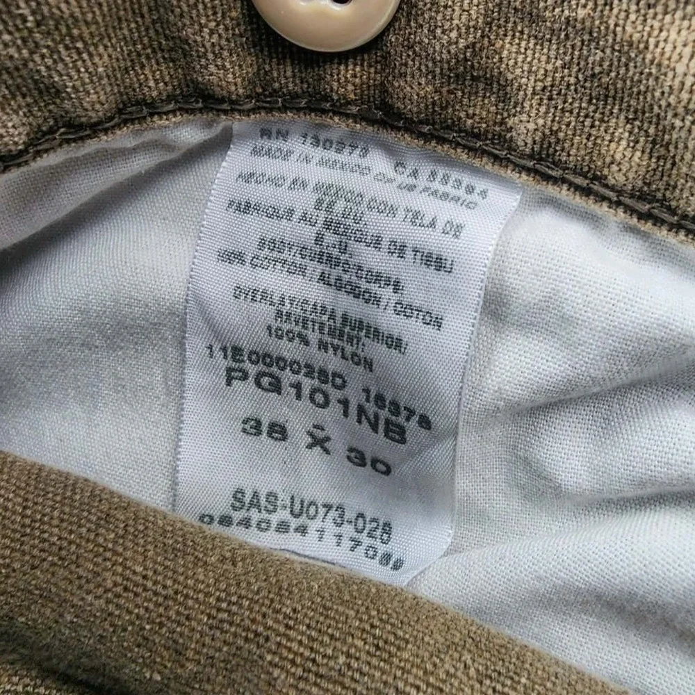 Wrangler ProGear‎ Upland Hunting Pants Mens 38x30 Brown Tan Brush Canvas EUC